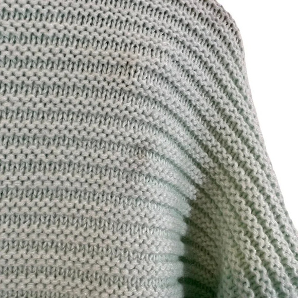 Apt. 9 Mint Textured Knit Sweater XL Mock Neck Long Sleeves Acrylic Side Slits - Picture 6 of 7